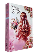 Bíblia Filha Do Rei Letra Gigante Capa Dura Com Harpa E Índice Feminina Arc