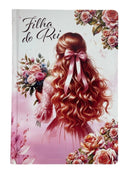 Bíblia Filha Do Rei Letra Gigante Capa Dura Com Harpa E Índice Feminina Arc