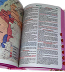 Bíblia Filha Do Rei Letra Gigante Capa Dura Com Harpa E Índice Feminina Arc