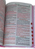 Kit 2 Bíblias Femininas Sagradas Capa Dura Letra Gigante e Hipergigante Harpa ARC Jardim Secreto e Seja Forte Rosa