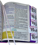 Bíblia Sagrada Letra Jumbo Capa Dura Com Harpa ARC Arranjo Floral Com Capa Protetora e Abas Adesivas