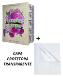 Bíblia Sagrada Letra Jumbo Capa Dura Com Harpa ARC Arranjo Floral Com Capa Protetora e Abas Adesivas