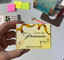 Caixinha de Promessas Com Versículos Diários Para Lembrancinhas - Mod. Amarelo