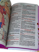 Kit BÍblia Feminina Leão Flores Rosa Com Índice + Devocional Aquietai-Vos 3 Minutos De Sabedoria