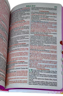 Kit BÍblia Feminina Leão Flores Rosa Com Índice + Devocional Aquietai-Vos 3 Minutos De Sabedoria