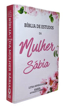 Bíblia Da Mulher Sábia Rosa  De Estudo Letra Hipergigante Capa Flexível Com Harpa e Índice Feminina Arc