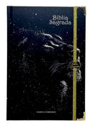 Bíblia Sagrada Letra Hipergigante Capa Dura Leão Universo Com Harpa e Índice ARC