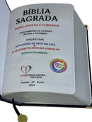 Bíblia Sagrada Letra Hipergigante Capa Dura Leão Universo Com Harpa ARC