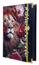 Bíblia Capa Dura Com Elástico Dourado e Medalhão Letra Gigante Arc - Leão Jardim