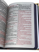 Bíblia Capa Dura Com Elástico Dourado e Medalhão Letra Gigante Arc - Leão Jardim