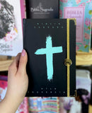 Bíblia Cruz Menta Letra Grande Capa Dura Com Elastico Feminina e Masculina  NTLH - SKT