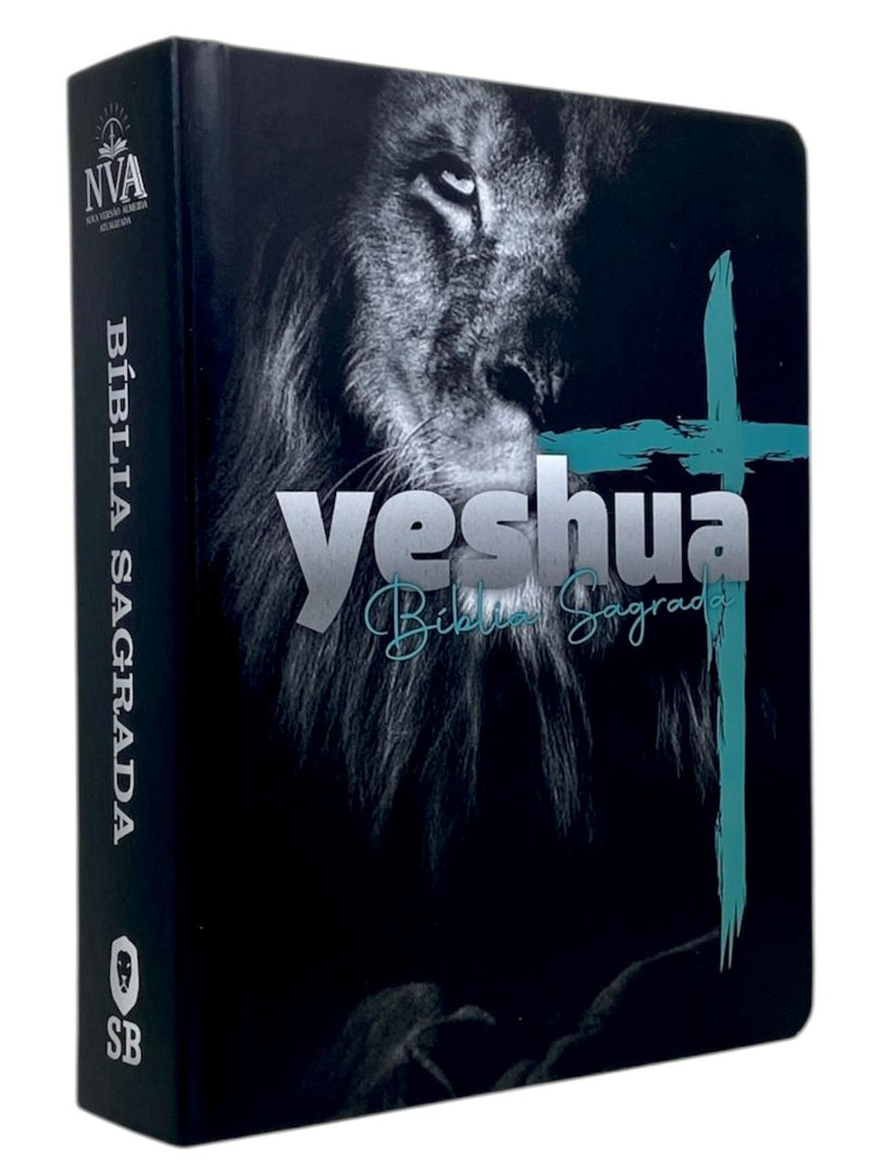Bíblia Letra Grande Leão Yeshua Tijolinho NAA- SB