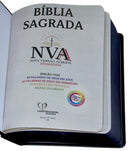 Kit 2 Bíblias Sagradas Leão Yeshua Edição Promessas Letra Grande Para Bolsa NVA