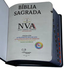 Bíblia Letra Grande Tijolinho Leão Yeshua Com Índice NVA - SB