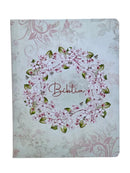 Kit 2 Bíblias Sagradas Tijolinho Floral Edição Promessas Letra Grande Para Bolsa NVA