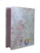 Bíblia Letra Comum Flores Branca Tijolinho Com Harpa Avivada e Corinhos