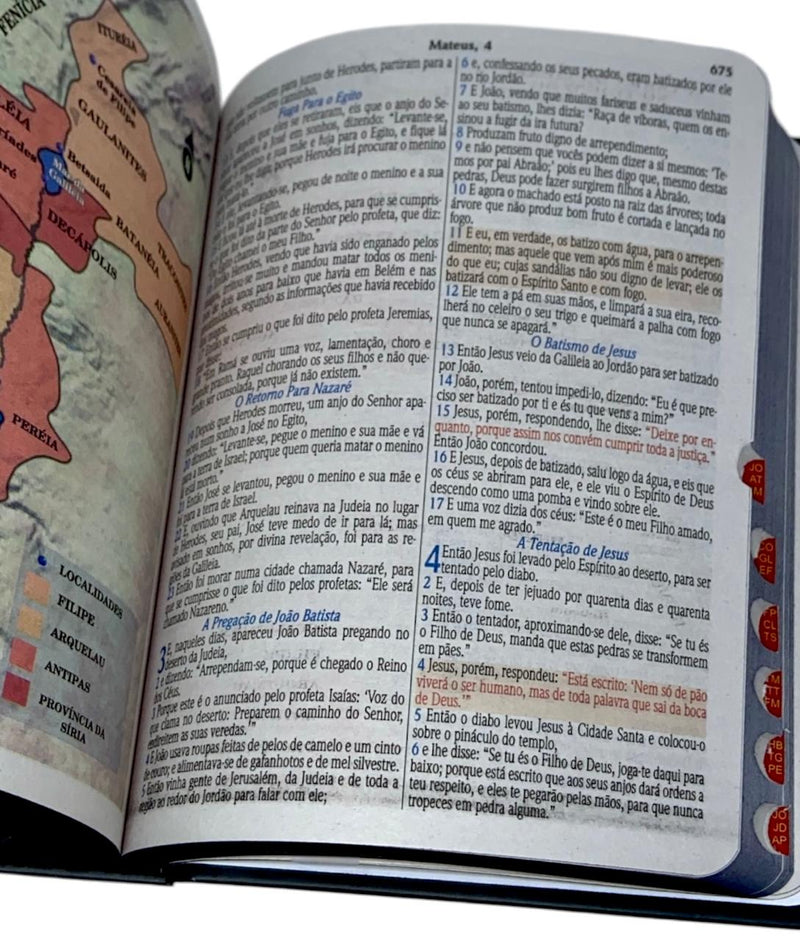 Bíblia Letra Grande Tijolinho Leão Yeshua Com Índice NVA - SB