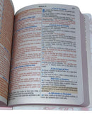 Bíblia Letra Comum Flores Branca Tijolinho Com Harpa Avivada e Corinhos