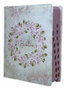 Kit 2 Bíblias Sagradas Tijolinho Floral Edição Promessas Letra Grande Para Bolsa NVA Com Índice