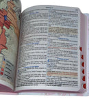 Bíblia Letra Grande Tijolinho Flores Brancas Com Índice NVA - SB