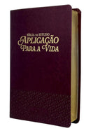 Bíblia De Estudo Aplicação Para A Vida Bordô Flexível Arc