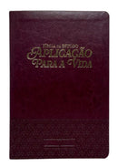 Bíblia De Estudo Aplicação Para A Vida Bordô Flexível Arc