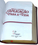 Bíblia De Estudo Aplicação Para A Vida Bordô Flexível Arc