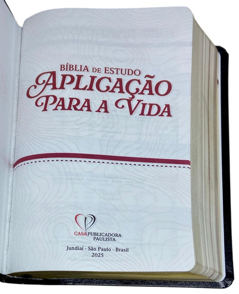 Bíblia De Estudo Aplicação Para A Vida Preta Flexível Arc