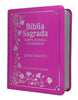Bíblia Sagrada Tijolinho Letra Grande Covernook Flexível Pink