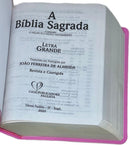 Bíblia Sagrada Tijolinho Letra Grande Covernook Flexível Pink