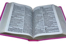 Bíblia Sagrada Tijolinho Letra Grande Covernook Flexível Pink