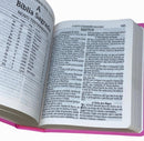 Bíblia Sagrada Tijolinho Letra Grande Covernook Flexível Pink