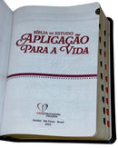 Bíblia De Estudo Aplicação Para A Vida Preta Flexível Com Índice Lateral Arc - CPP
