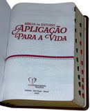 Bíblia Aplicação Para a Vida Marrom Letra Grande Flexivel Com Índice ARC - CPP