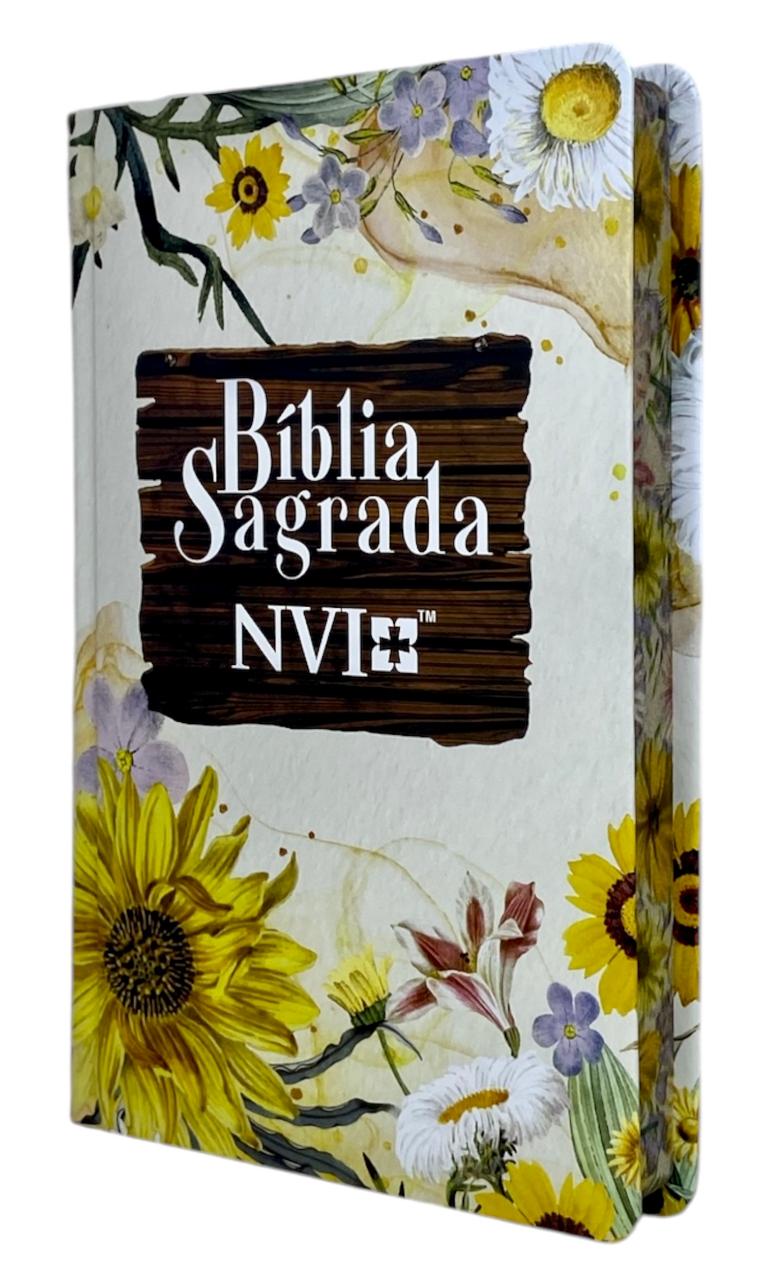 Bíblia Sagrada Feminina Slim Letra Normal Capa Dura Linguagem Nvi Girassol