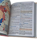 Bíblia Letra Grande Tijolinho NVA Capa  Pu Luxo Rosé - Full Color