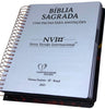 Bíblia Anote Espiral Evangélica | Leão Épico | Com Índice Linguagem Nvi E Espaço Para Anotações | Letra Normal