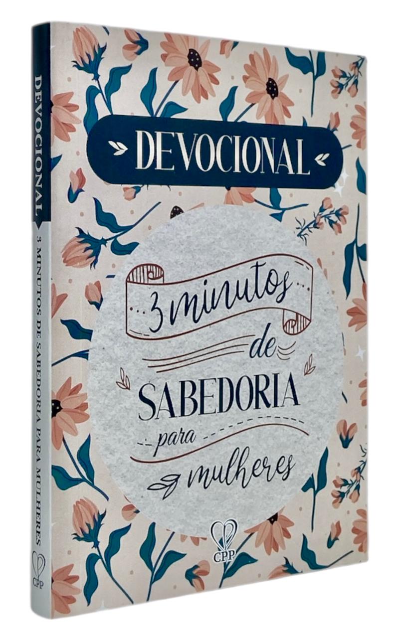 Livro Devocional Lettering 3 Minutos De Sabedoria Para Mulheres Capa Brochura