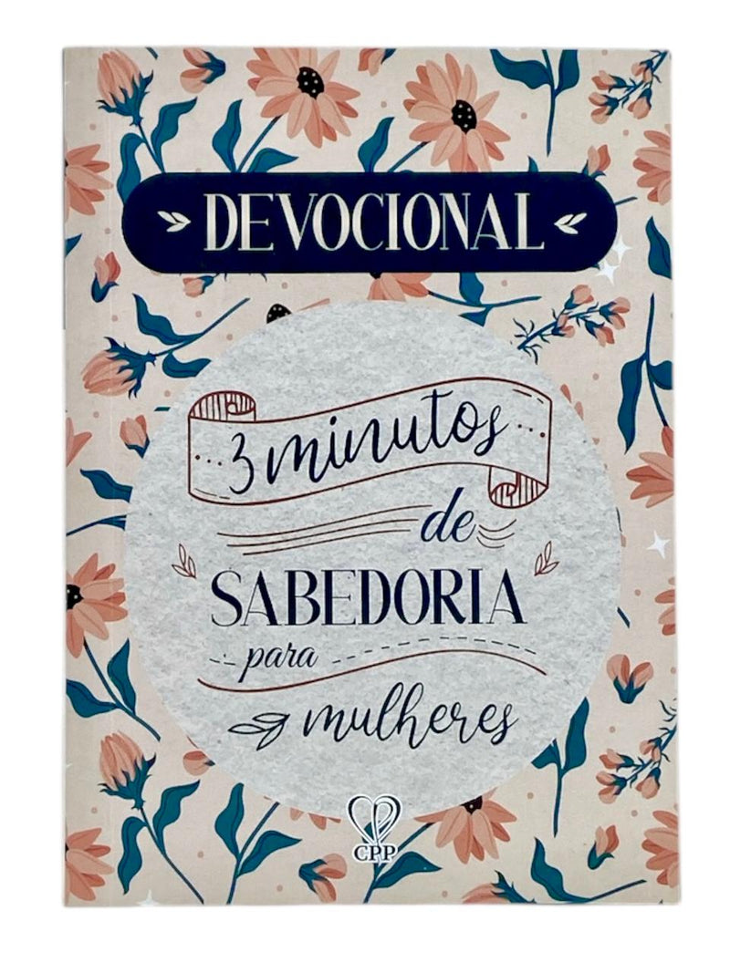 Livro Devocional Lettering 3 Minutos De Sabedoria Para Mulheres Capa Brochura