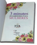 Livro Devocional Lettering 3 Minutos De Sabedoria Para Mulheres Capa Brochura
