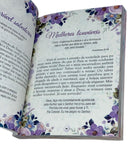 Kit BÍblia Feminina Leão Flores Rosa Com Índice + Devocional Aquietai-Vos 3 Minutos De Sabedoria