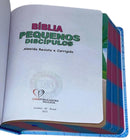 Bíblia Pequenos Discípulos Azul Infantil Letra Comum Capa Dura Com Harpa Masculina Arc