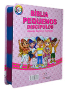 Bíblia Pequenos Discípulos Rosa Infantil Letra Comum Capa Dura Com Harpa Feminina Arc
