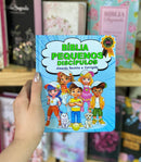 Bíblia Pequenos Discípulos Azul Infantil Letra Comum Capa Dura Com Harpa Masculina Arc