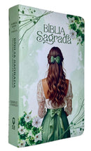 Kit 2 Bíblias Feminina Sagrada Letra Gigante Semi Flexível e Hipergigante Capa Dura Harpa ARC Floral e Sou Amada