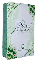 Kit 2 Bíblias Feminina Sagrada Letra Gigante Semi Flexível e Hipergigante Capa Dura Harpa ARC Floral e Sou Amada