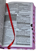 Kit 2 Bíblias Feminina Sagrada Letra Gigante Semi Flexível e Hipergigante Capa Dura Harpa ARC Jarsim Secreto e Deus é bom