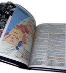 Bíblia Letra Grande Leão Yeshua Tijolinho Com Abas Adesivas Leão - SB