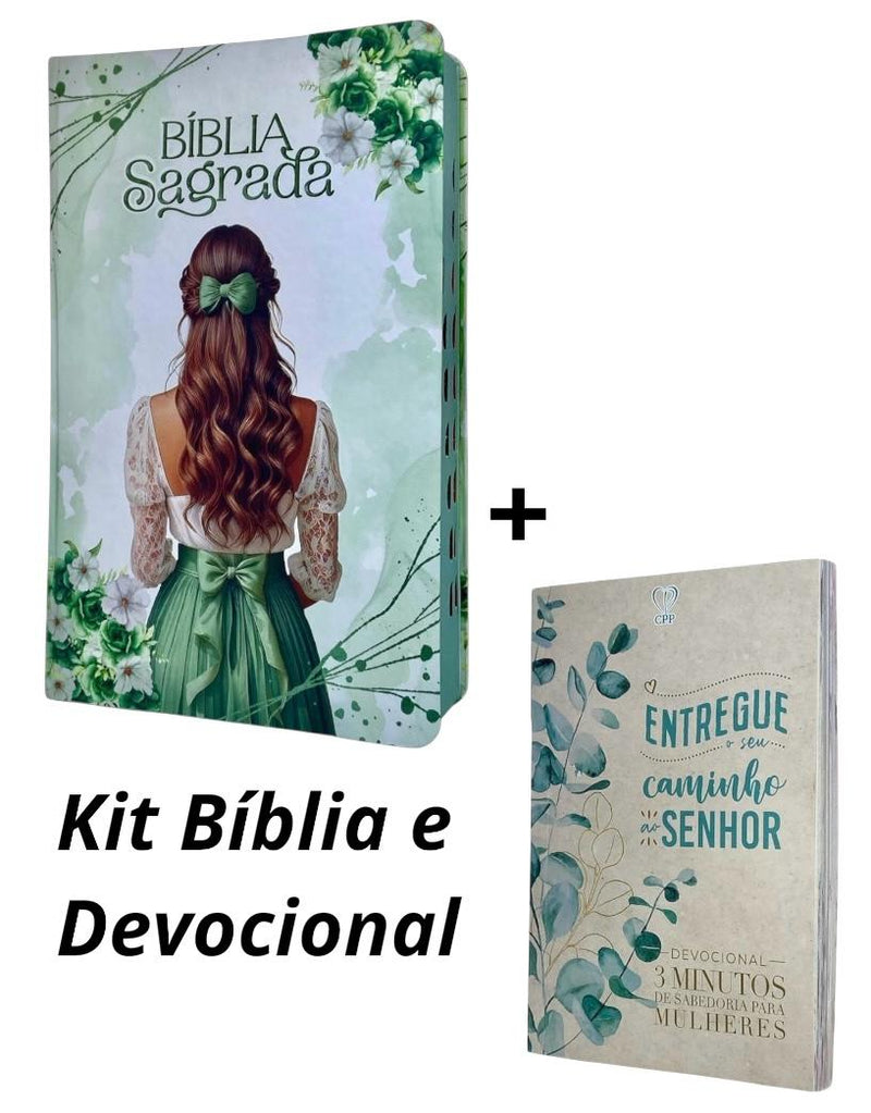 Kit Bíblia Feminina Sou Amada + Devocional Minimalista 3 Minutos De Sabedoria Para Mulheres
