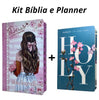 Kit Bíblia Sagrada Feminina  Deus é Bom+ Livro Holy Sketch Planner